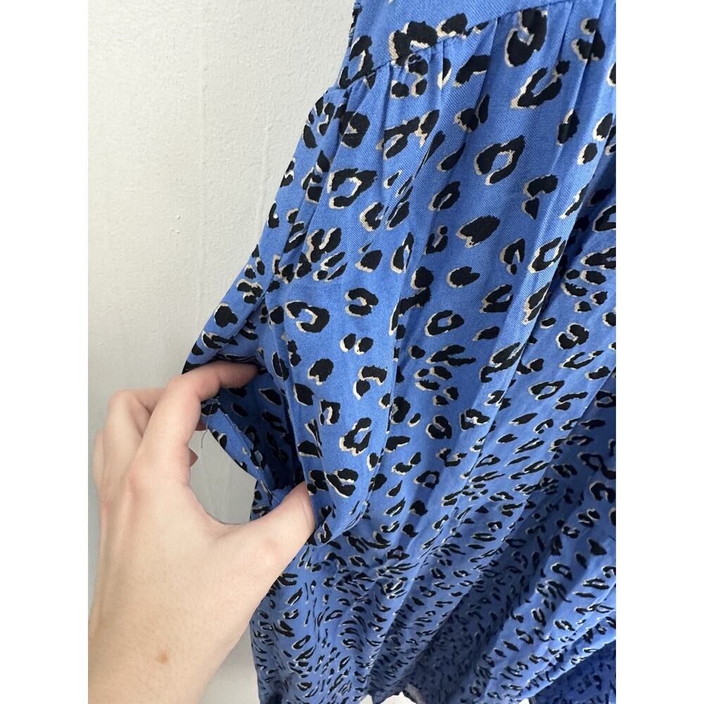 Loralette Womens Plus Majesty Animal Print Blue Midi Dress Size 22/24 NEW - Picture 4 of 6